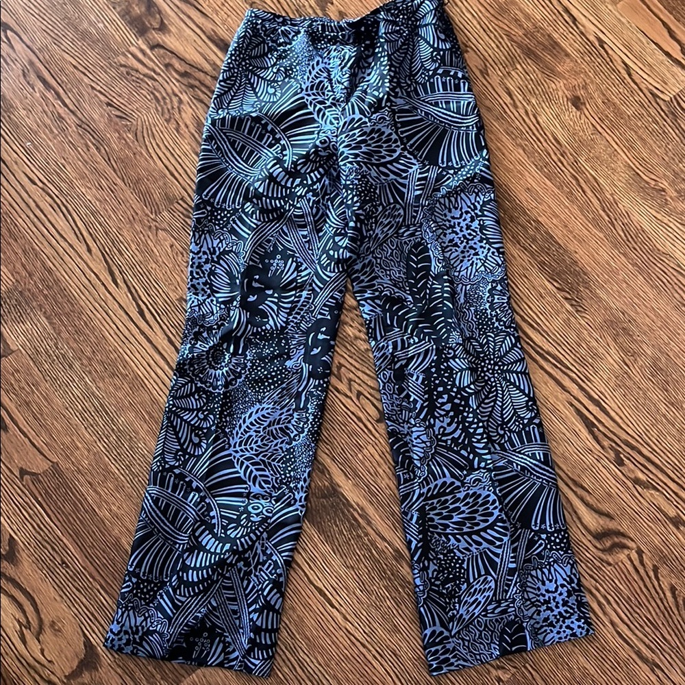 Ann Taylor Kids Blue and Black Patterned Casual Bottoms